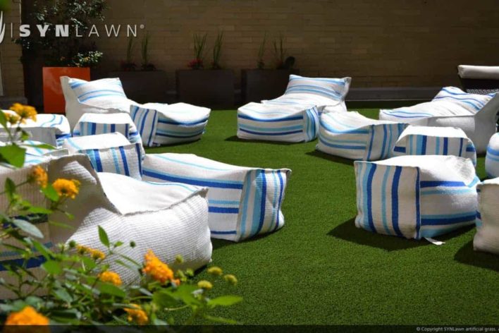 artificial grass residential patio