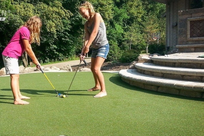 Artificial turf installation in Idaho