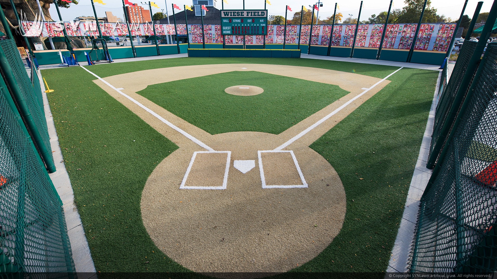 SYNLawn Idaho children's baseball field and playground turf